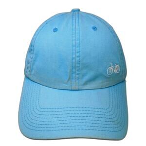 Blue 84 Baseball Cap Blue White Hailey Idaho Bicycle Cotton Slideback Hat OSFM